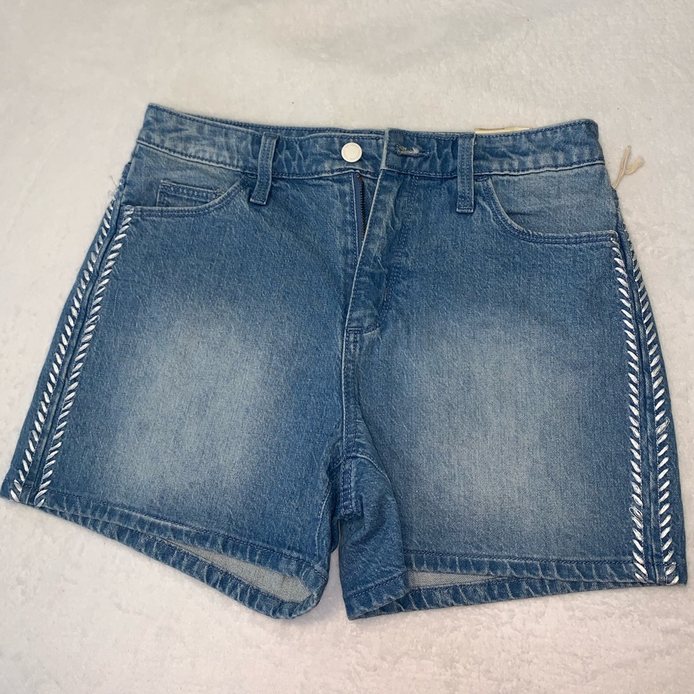 High Rise Midi Shorts